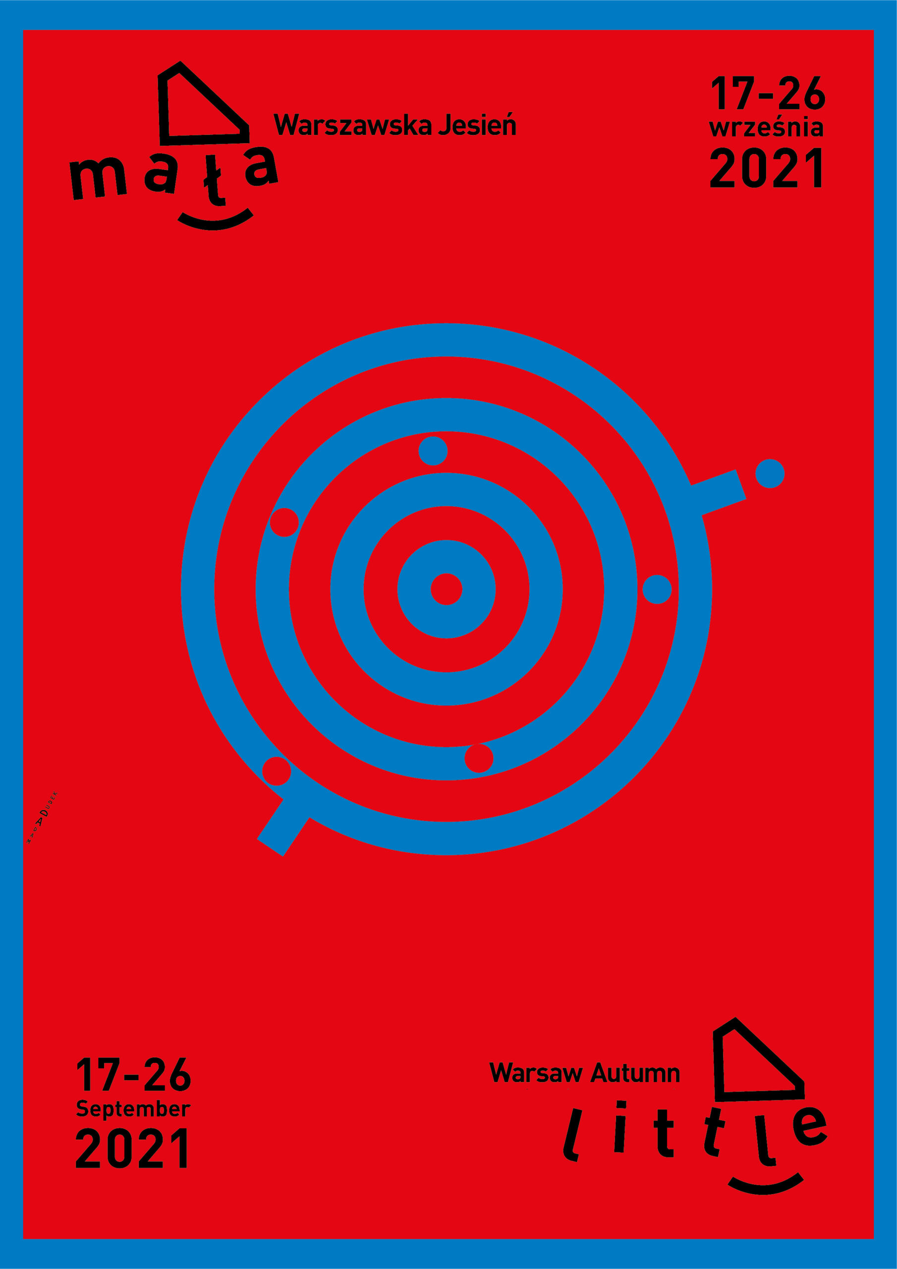 adam dudek plakat warszawska jesień warsaw autumn graphic design projekt graficzny